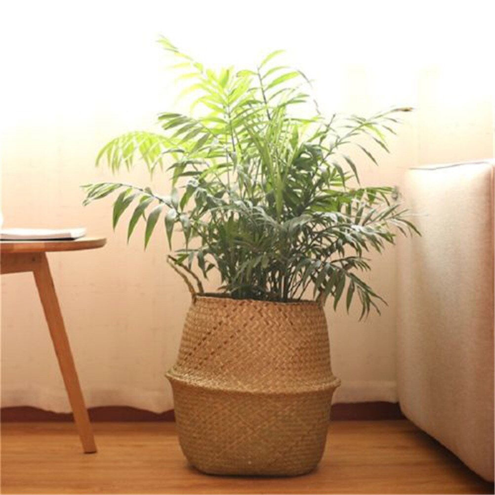 Wicker Foldable Planter Basket
