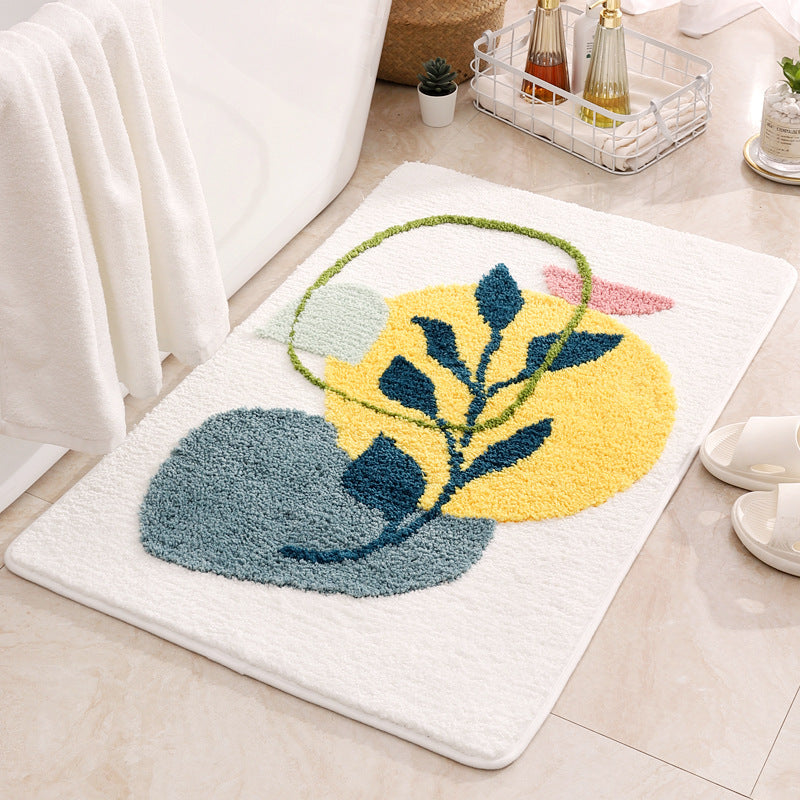 Bamboo Leaves Bathmat - Elevato Home Leaf B / 15.7x23.6" / 40x60cm Organizer