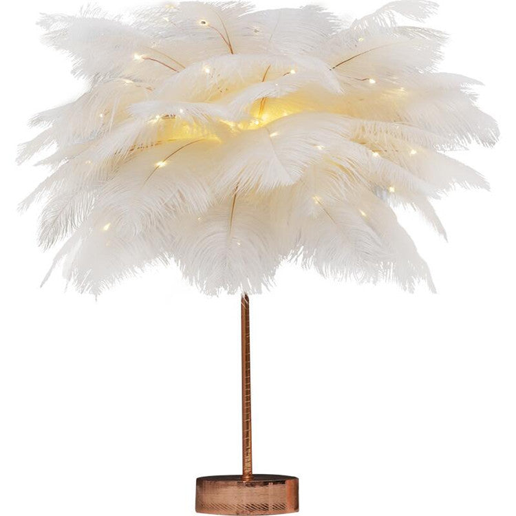 ORKA Feather Lamp - Elevato Home White Organizer