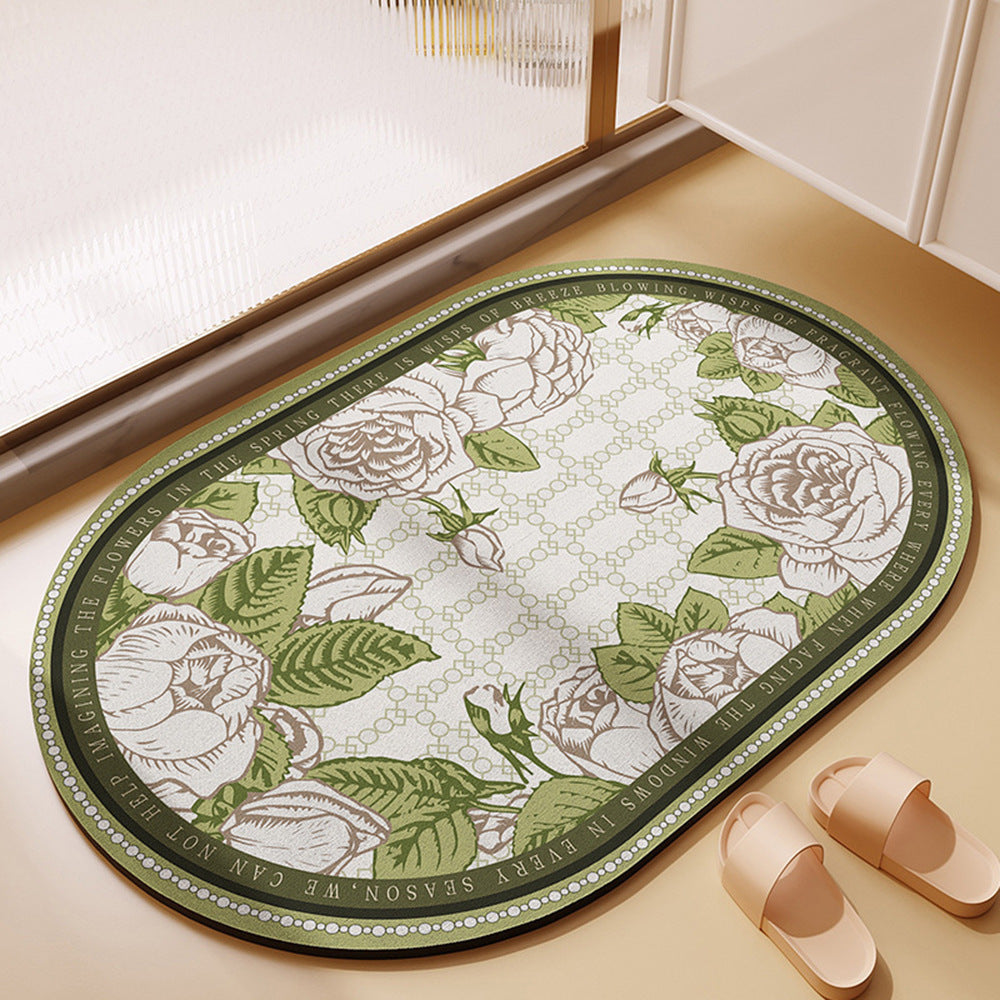 Nordic Flowers Bathroom Mat - Elevato Home C / 15.7x23.6" / 40x60cm Organizer