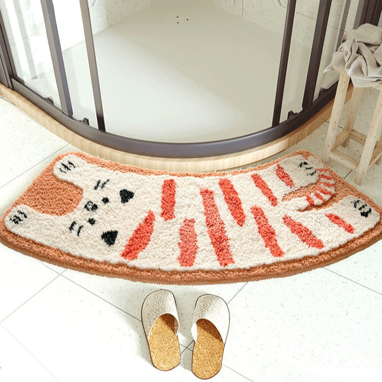 Curved Bathroom Mat - Elevato Home Organizer