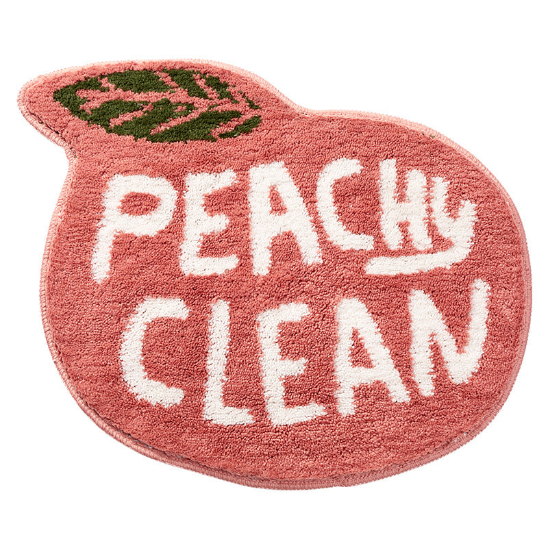 FRUIT PUNS BATH MAT - Elevato Home Peach Organizer