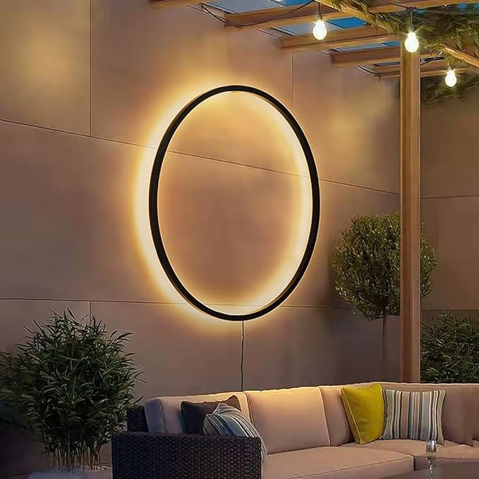 Minimalist Ring Shaped Wall Lamp - Elevato Home Organizer