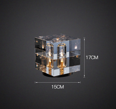 Crystal Lamp - Elevato Home Cube Decor