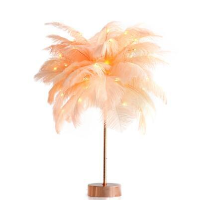 ORKA Feather Lamp - Elevato Home Champagne Organizer