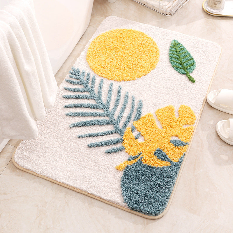 Bamboo Leaves Bathmat - Elevato Home Leaf A / 15.7x23.6" / 40x60cm Organizer