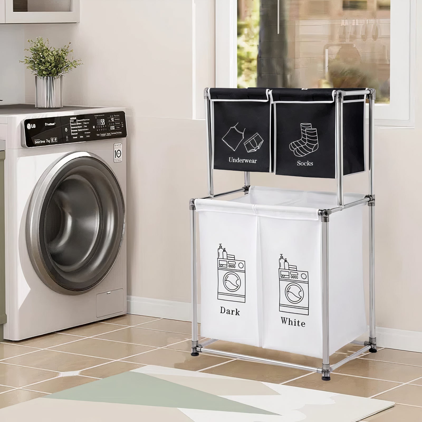 4-Section Laundry Sorter