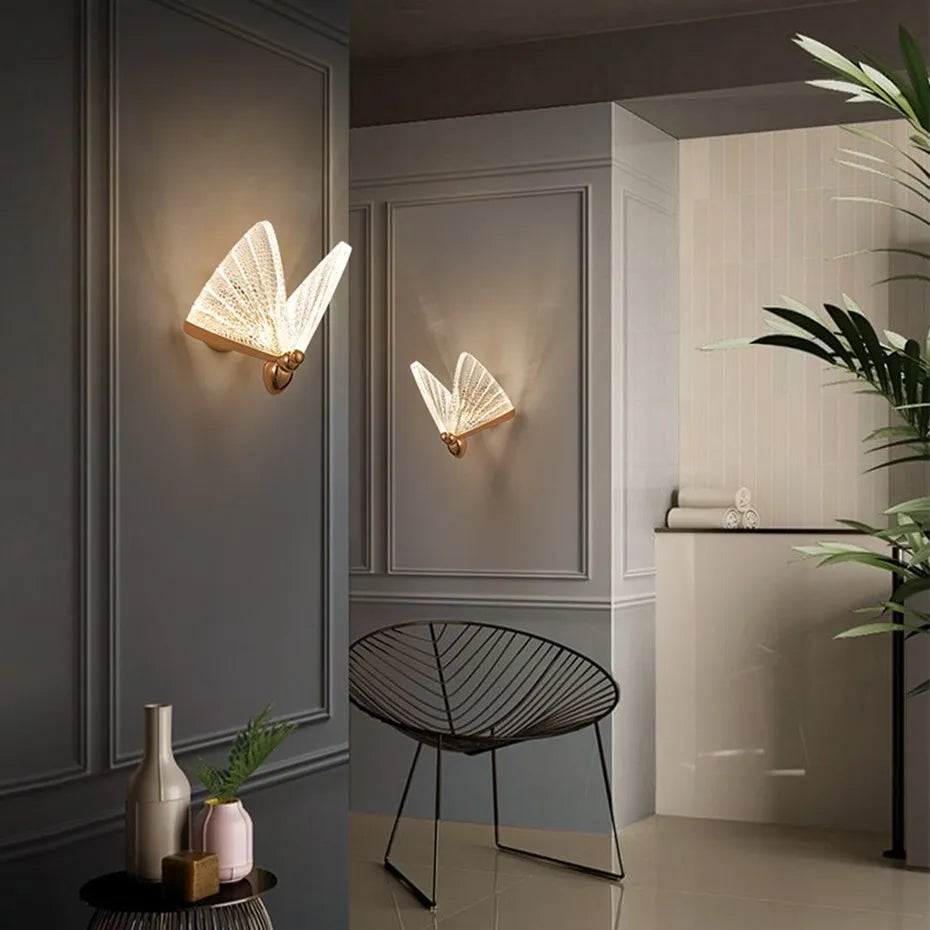 Butterfly Wings Wall Lamps - Elevato Home Organizer