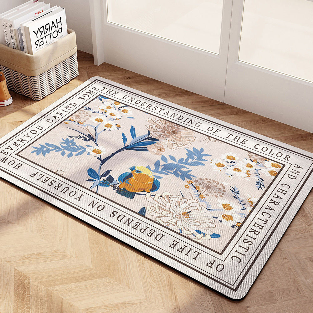 Nordic Flowers Bathroom Mat - Elevato Home D / 15.7x23.6" / 40x60cm Organizer