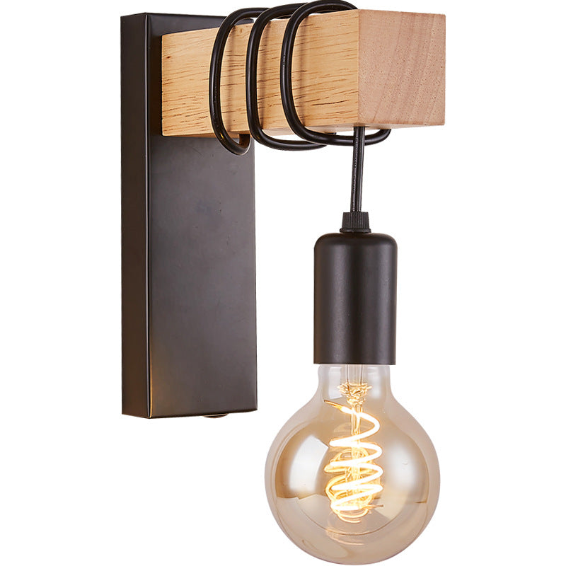 Industrial Retro Wall Lamp - Elevato Home Black / EU Organizer