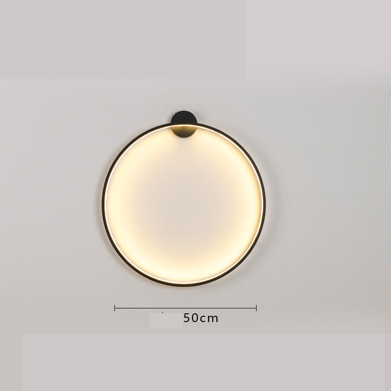 Minimalist Ring Shaped Wall Lamp - Elevato Home Three Color Changing Light / Ordinary Model / 50cm Organizer