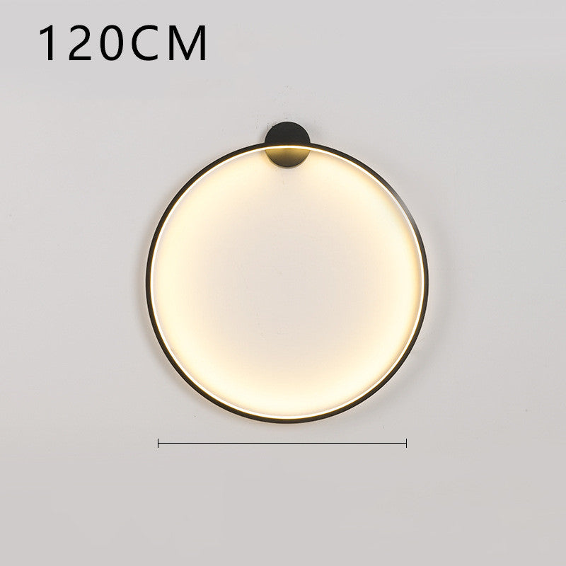 Minimalist Ring Shaped Wall Lamp - Elevato Home Warm light / Usb Model / 120cm Organizer