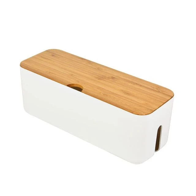 ELECTRA Cable Box - Elevato Home White Organizer