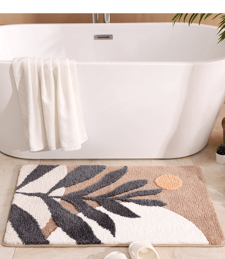 Bamboo Leaves Bathmat - Elevato Home Organizer