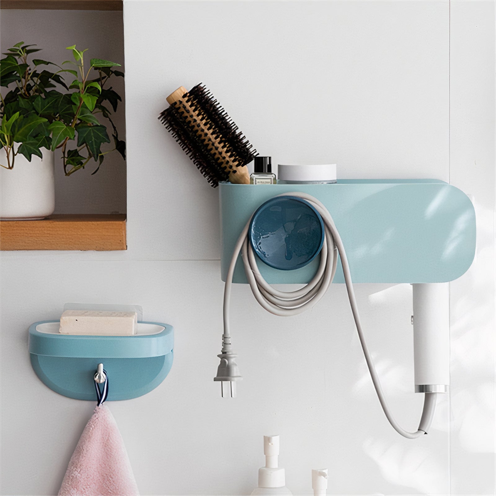 Retro Hair Dryer Holder