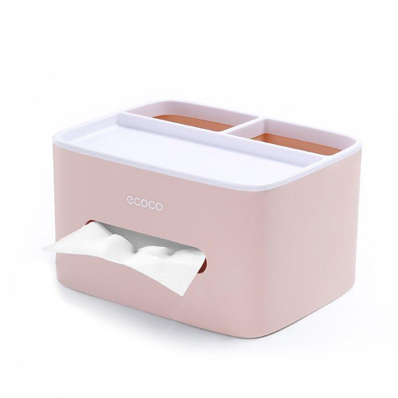 Multifunction Tissue Box - Elevato Home Pink Organizer