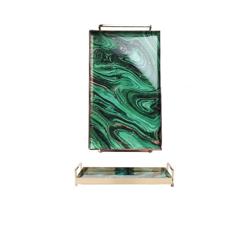 Luxurious Tray - Elevato Home Green / L Decor