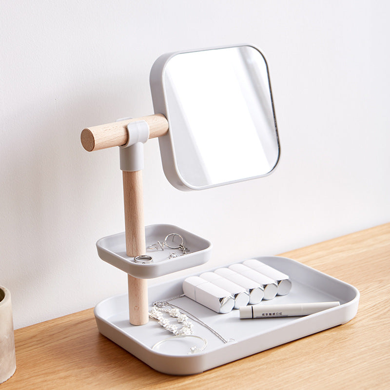 LEVY Tiered Mirror Display - Elevato Home Grey Organizer
