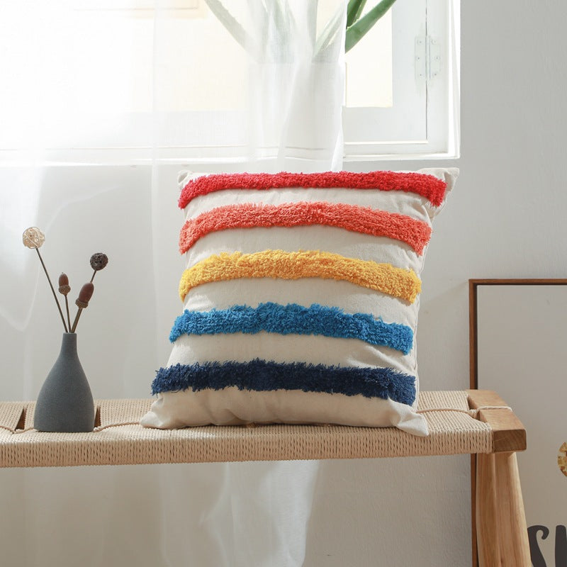 LOUVRE Pillow Cover - Elevato Home Rainbow / 45x45cm Decor