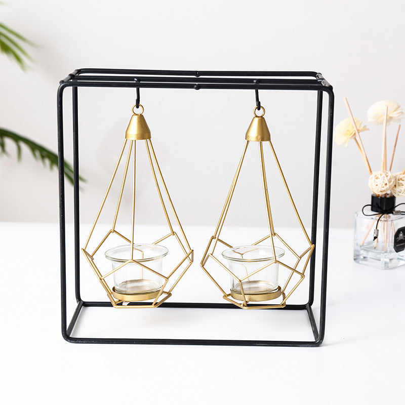 Geometric Candle Holder - Elevato Home Small Box Decor