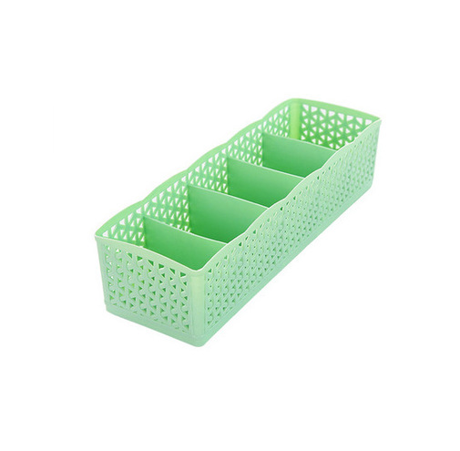 5 Cells Plastic Stackable Organizer - Elevato Home Green Organizer