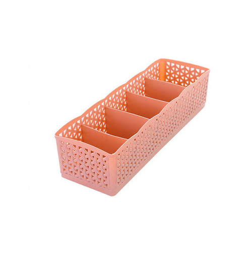 5 Cells Plastic Stackable Organizer - Elevato Home Pink Organizer
