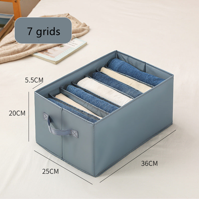 Closet Organizer Box - Elevato Home Light Grey 7 Grids