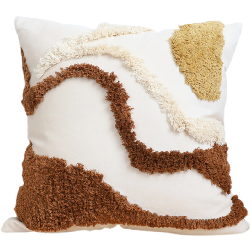 LUSH Artisan Pillow Cover - Elevato Home Camel / 45x45CM with core Decor