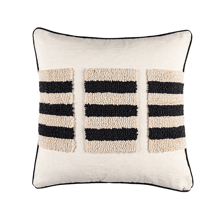 B&W Pillow Cover - Elevato Home Square 4 / 45x45cm Decor