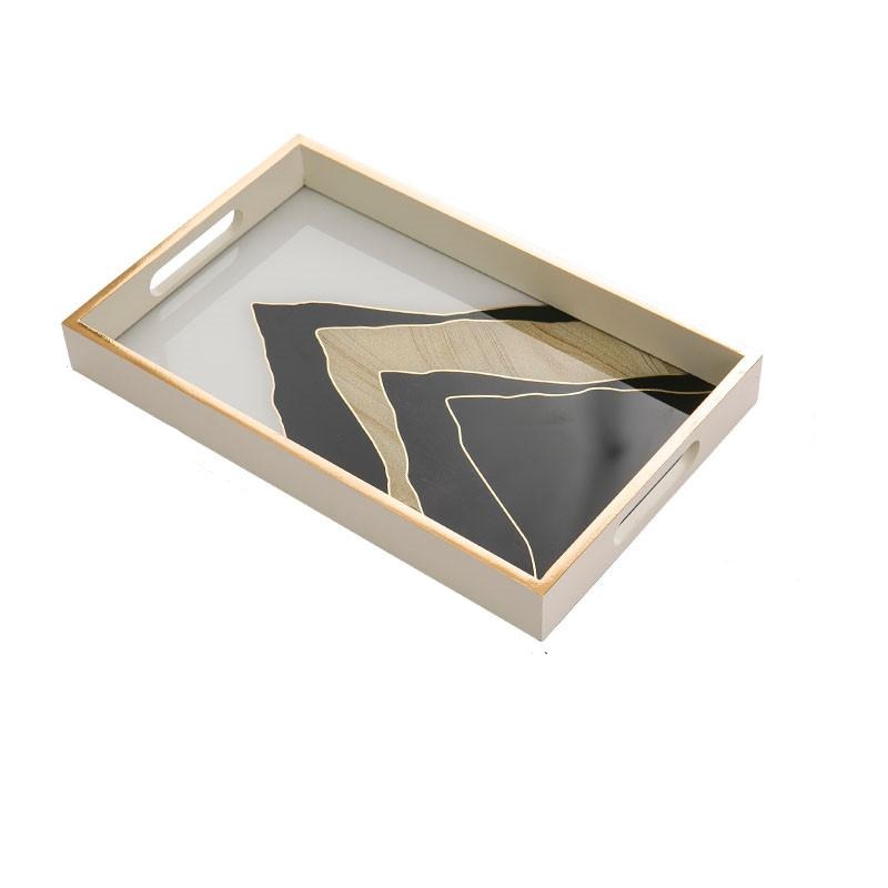 Agate Stone Tray - Elevato Home Black / L Decor