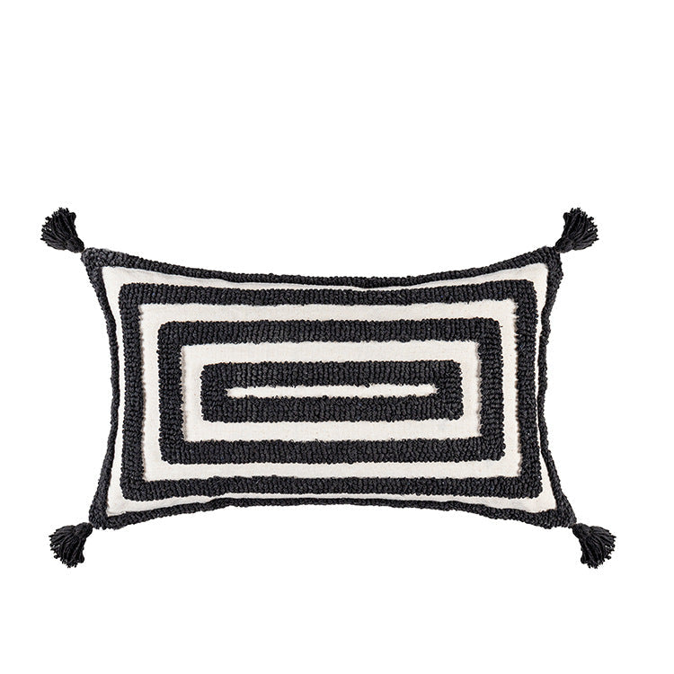 B&W Pillow Cover - Elevato Home Long 2 / 30x50cm Decor