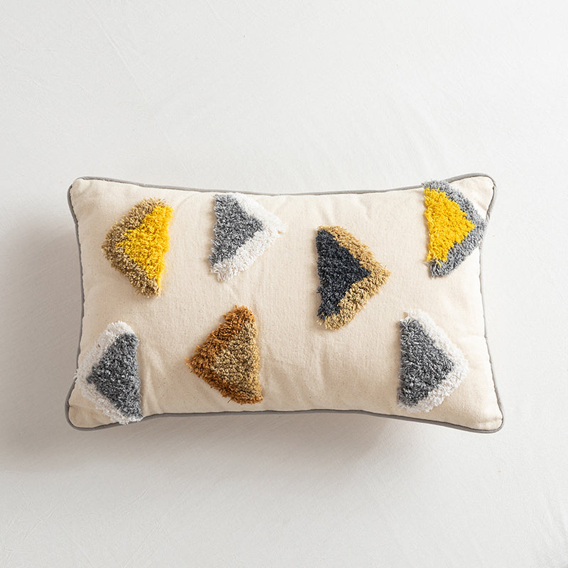 DUNE Pillow Cover - Elevato Home Beige Triangles 30x50cm / Pillow Cover Decor