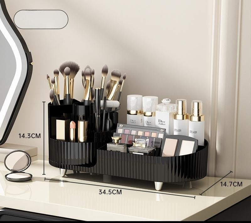 GlamSpin Beauty Organizer - Elevato Home Combination Black Organizer