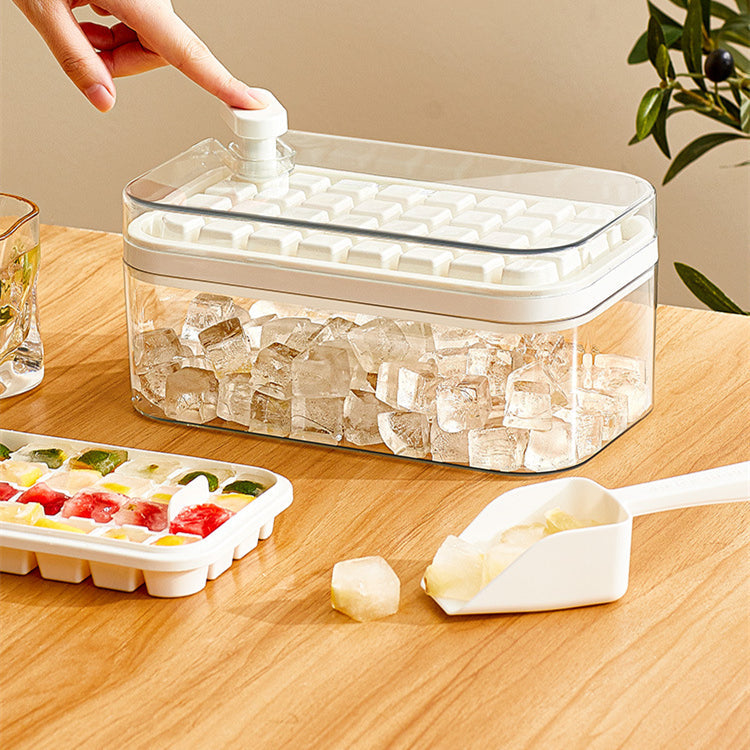 One-Click Ice Box - Elevato Home White Set Single Layer Organizer