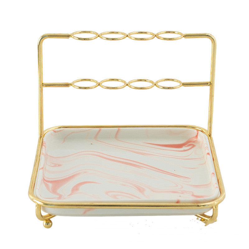 Duo Marble Tray - Elevato Home Pink Organizer