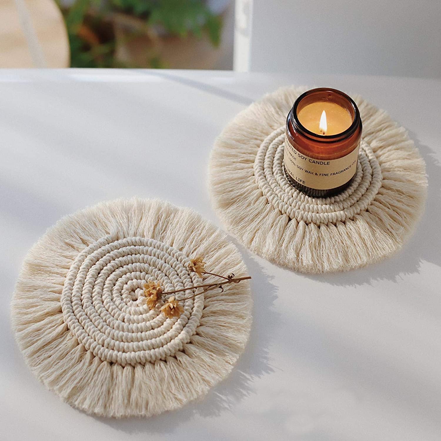 Bohemian Macrame Coaster - Elevato Home Decor