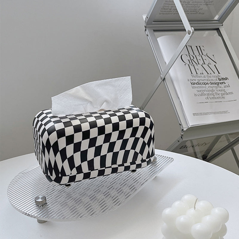 Checkboard Tissue Box - Elevato Home