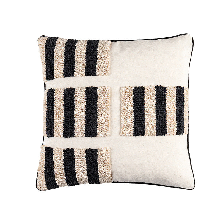 B&W Pillow Cover - Elevato Home Square 5 / 45x45cm Decor