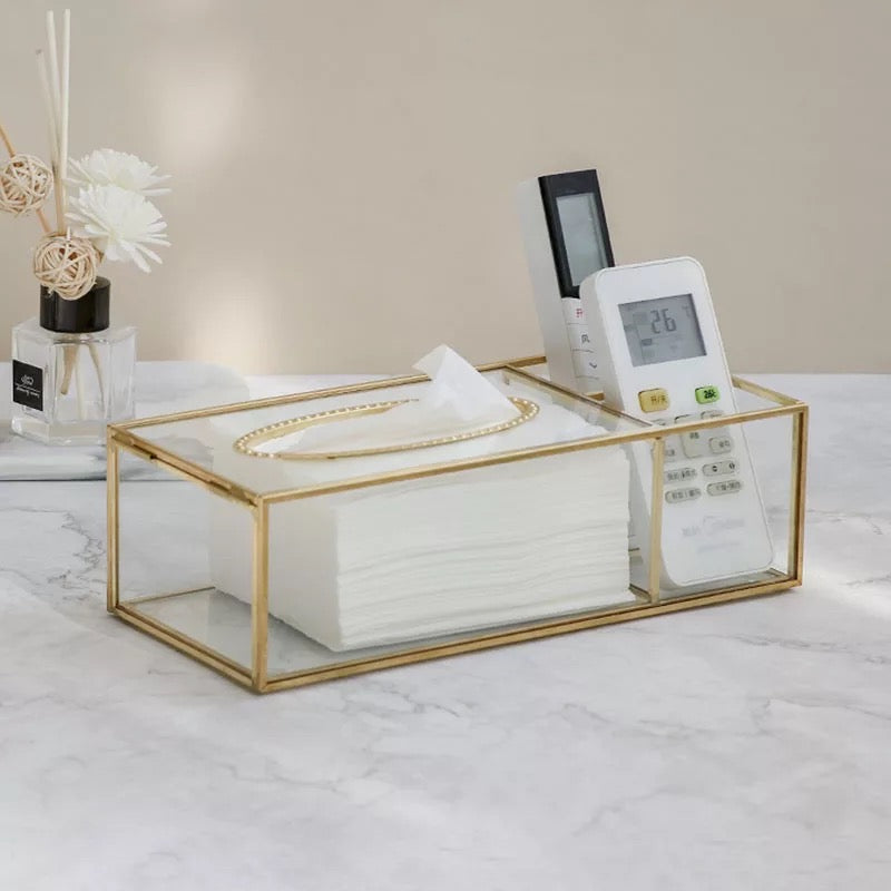 Golden Luxury Tissue Box - Elevato Home Decor