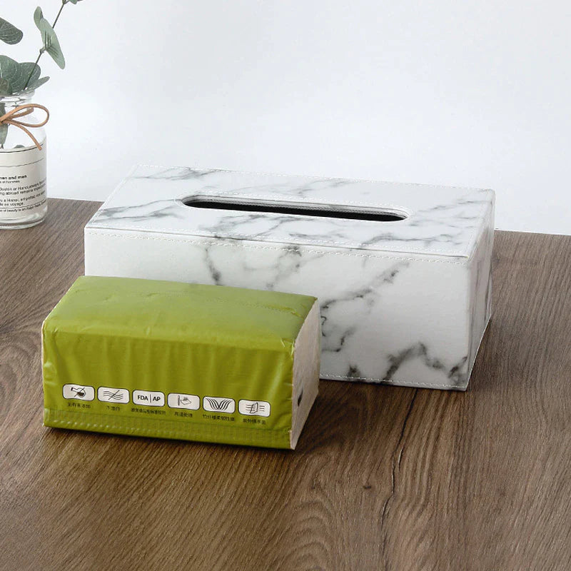 Marble Print Tissue Box - Elevato Home Decor