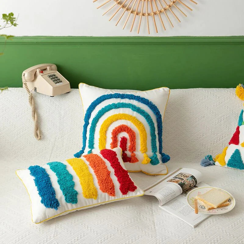 Rainbow Pillow Cover - Elevato Home