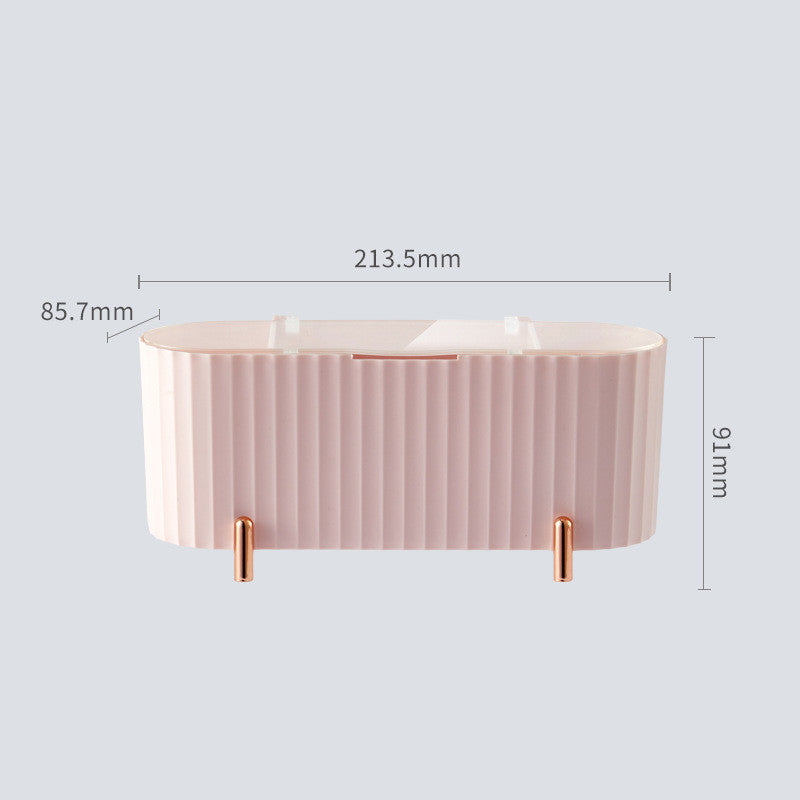 Desktop Cosmetic Storage Box - Elevato Home Pink Organizer