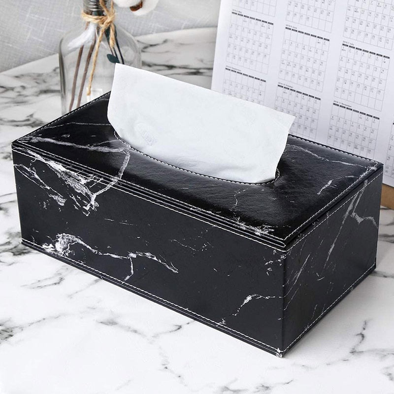 Marble Print Tissue Box - Elevato Home Decor