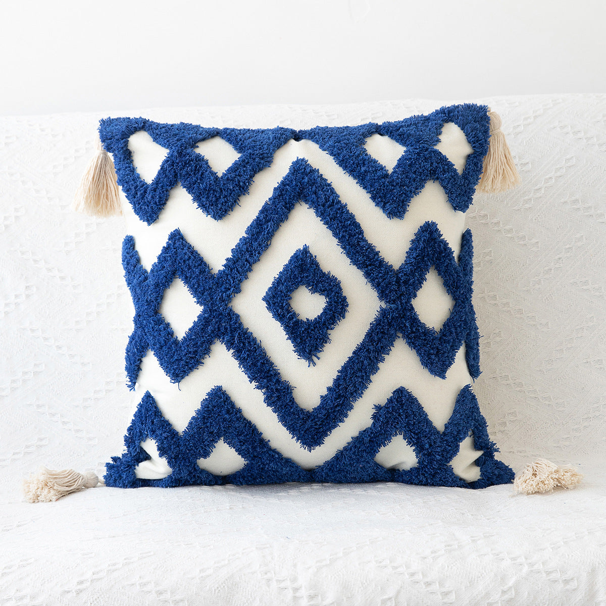 JOYY Pillow Cover - Elevato Home Geometric Blue - Square Decor