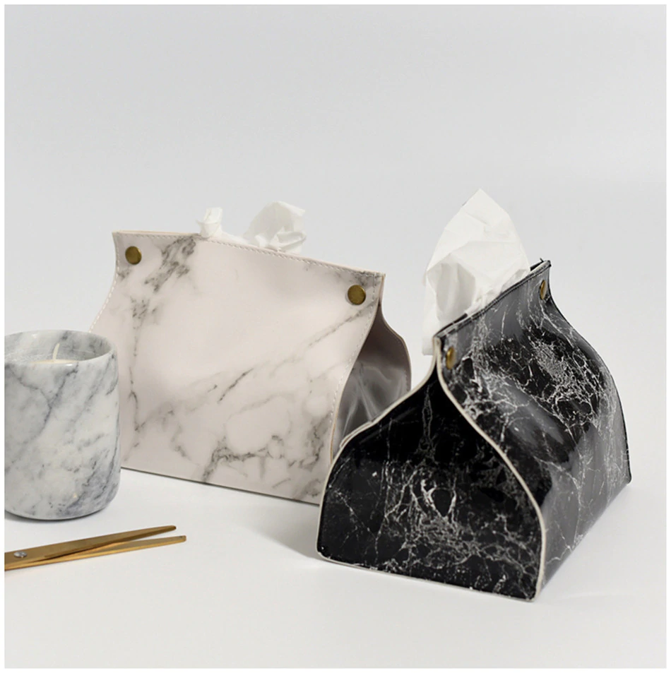 Luxury Marble Tissue Box - Elevato Home Decor