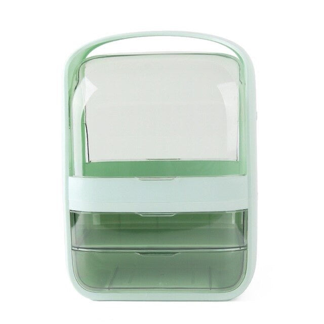 MAXI Cosmetic Case - Elevato Home Green - Transparent Organizer