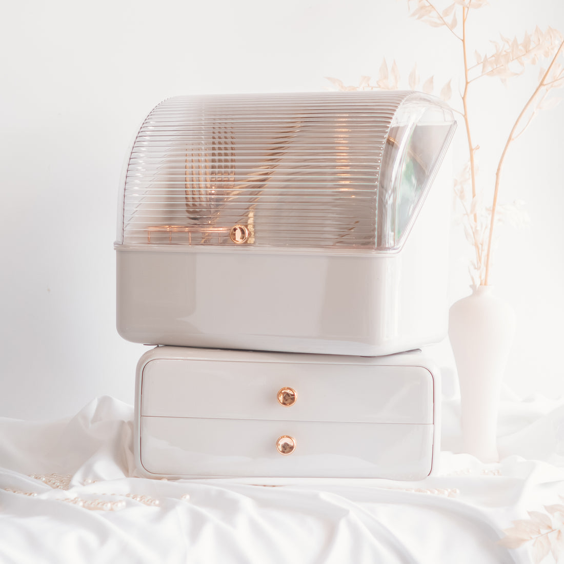 LUXA Separable Vanity Box - Elevato Home White Organizer