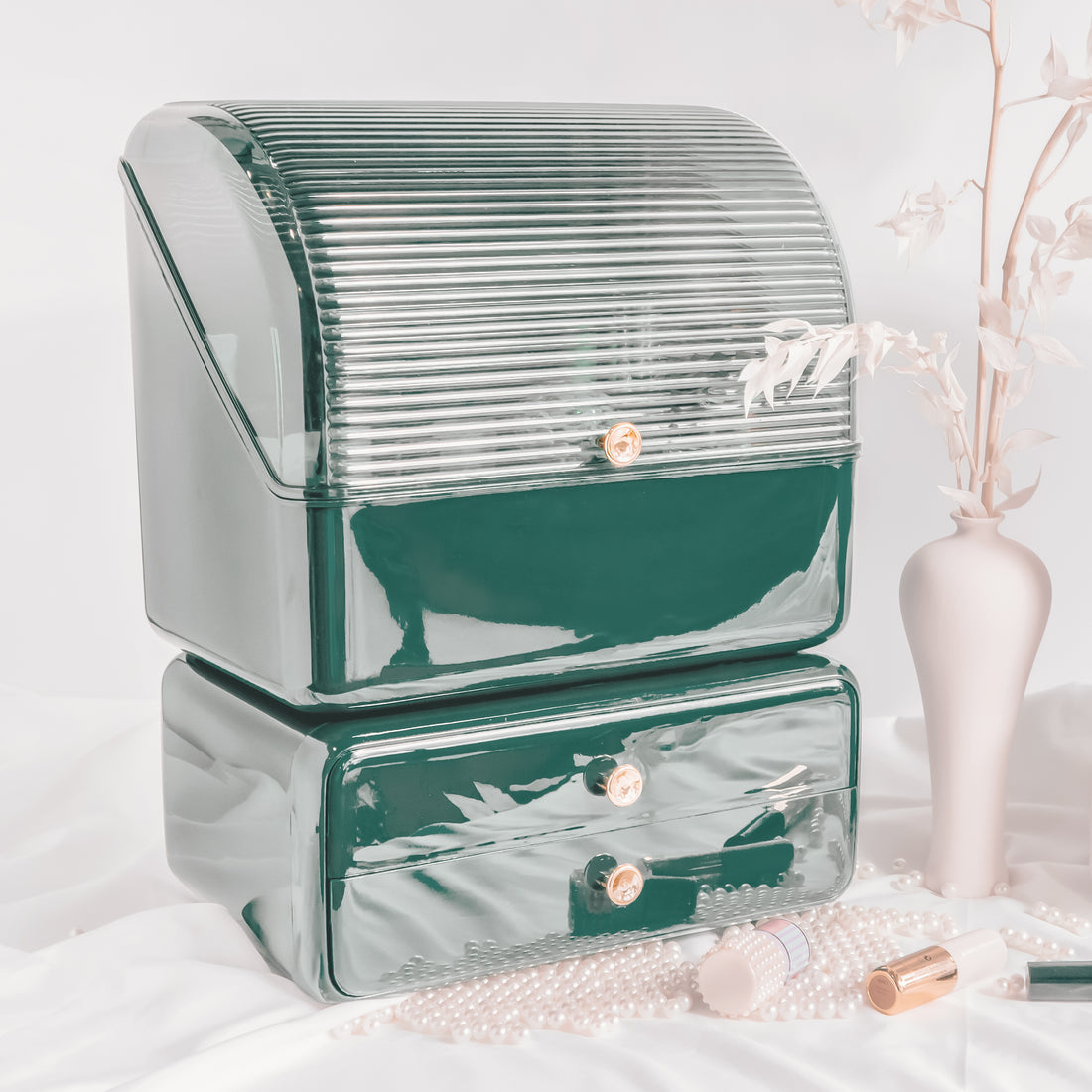 LUXA Separable Vanity Box - Elevato Home Green Organizer