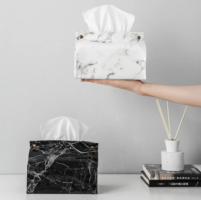 Luxury Marble Tissue Box - Elevato Home Decor